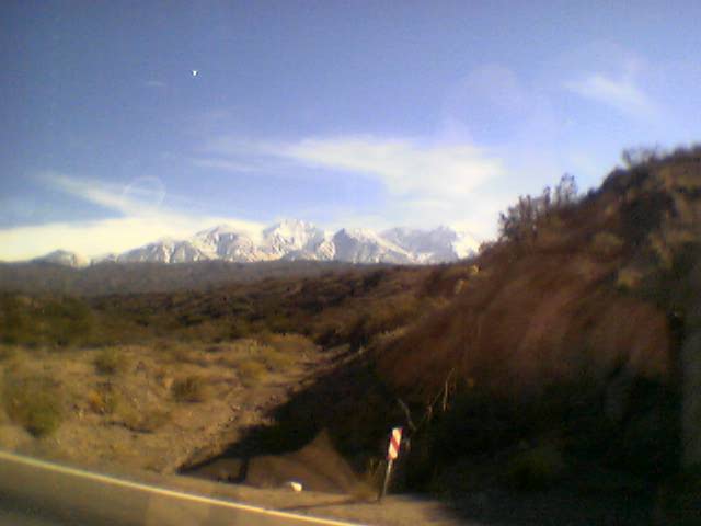 De Andes in de verte.